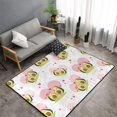 Avocado Lovers Area Rugs for Living Room Bedroom Washable Soft 3x5
