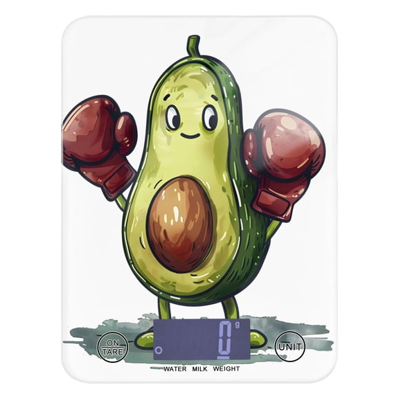 Avocado Mascot Food Scale Digital Kitchen Scale Waterproof Grams Ounces lbs for Weight Loss