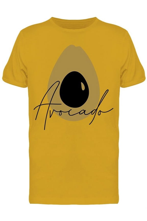 Avocado, Minimalist And Font Tee Men's -Image by Shutterstock