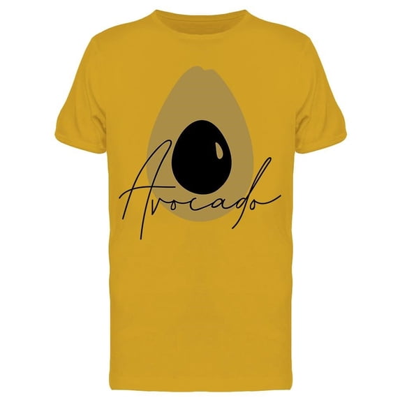 Avocado, Minimalist And Font Tee Men's -Image by Shutterstock