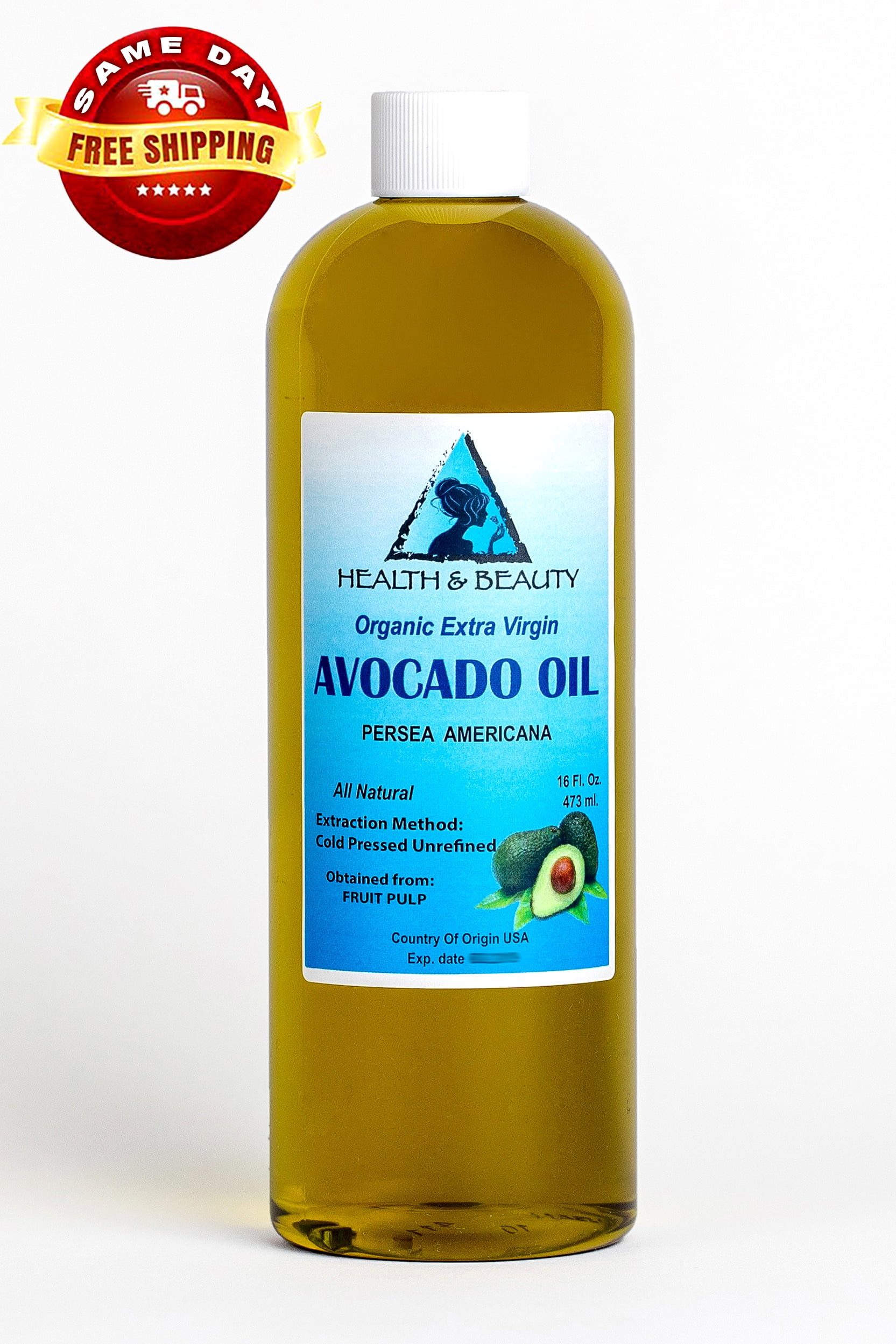 Avocado Oil Extra Virgin Organic Unrefined Cold Pressed Raw Natural Pure 48 oz