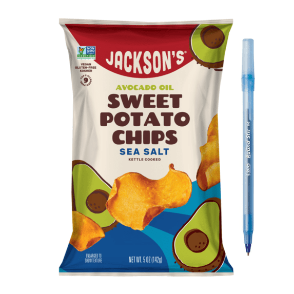 Avocado Oil Kettle Cooked Sea Salt Sweet Potato Chips 5 oz