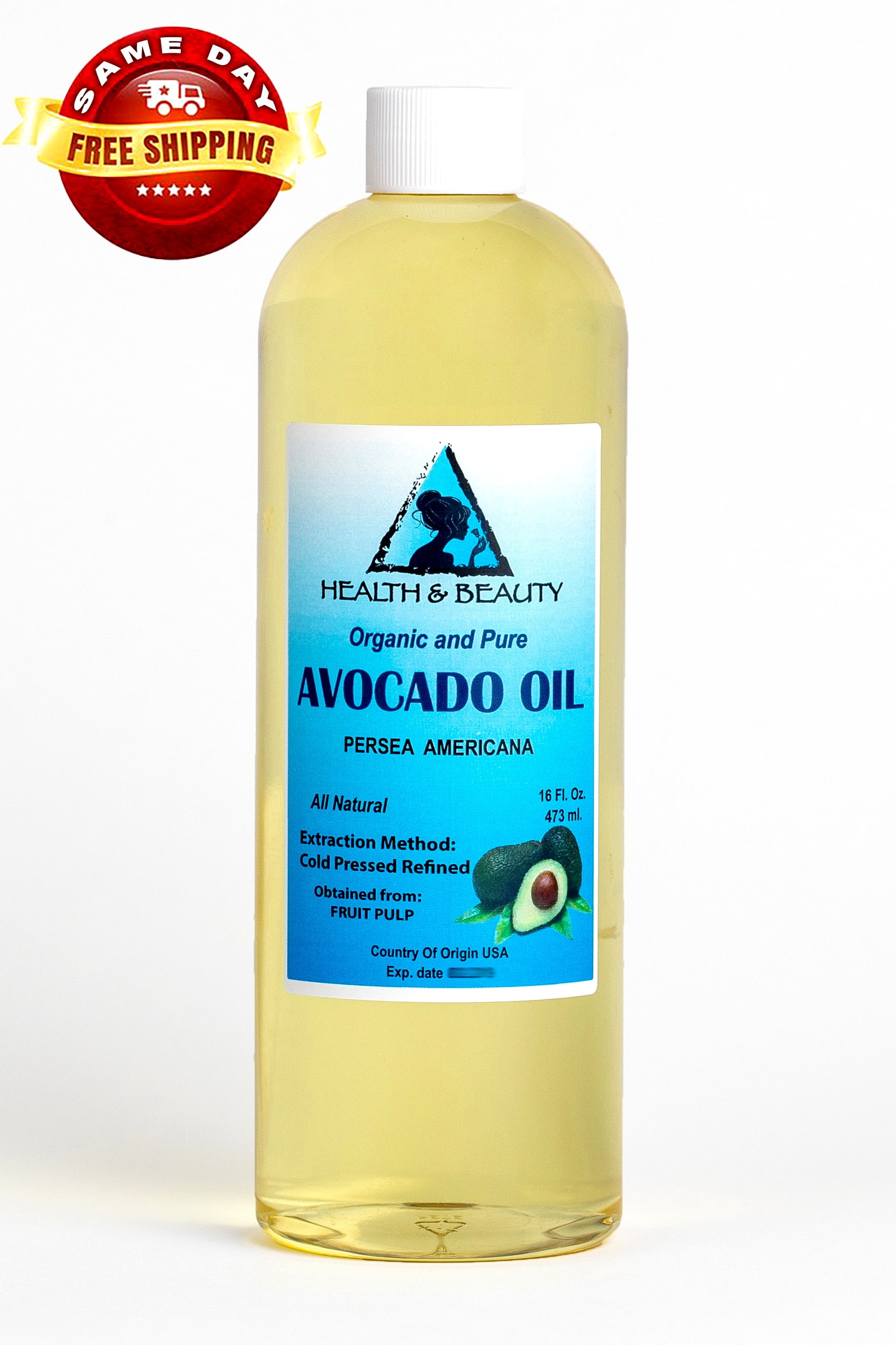 Avocado Oil Refined Organic Carrier Cold Pressed Fresh 100% Pure 32 oz