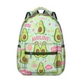 thumbnail image 1 of Avocado Pattern Backpack for Work or Travel, Lightweight Design Featuring Cute Kawaii Fruit Illustration for Daily Use, 1 of 6