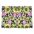 thumbnail image 1 of Avocado Pattern Tier Curtains Tier Kitchen Living Room Bedroom Balcony 2 Panels 27x24 Inch, 1 of 9