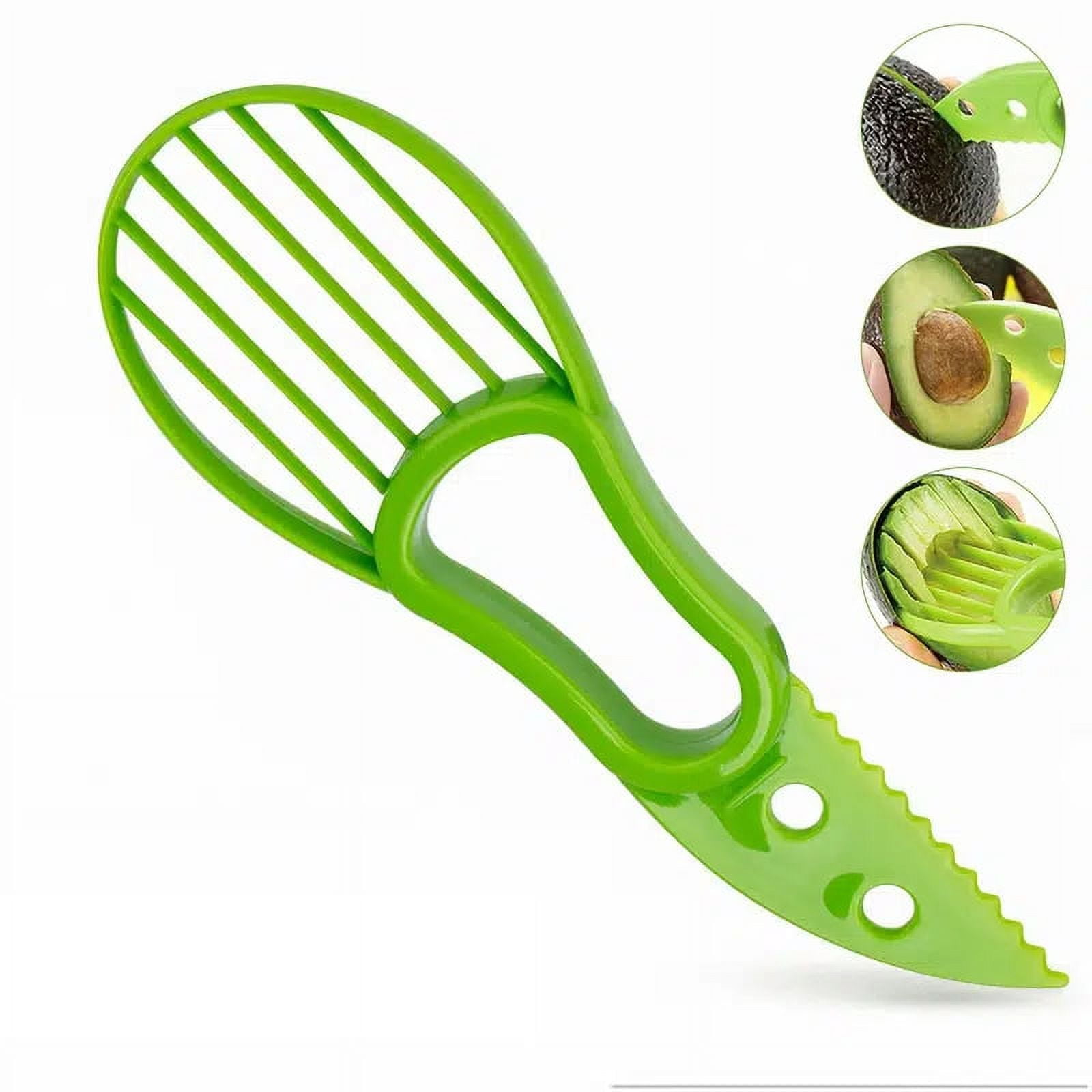 Avocado Slicer 3 In 1 With Silicon Handle Core Division Multi-function  Fruit Knife Avocado Pulp
