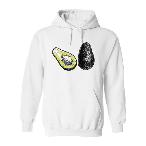 Avocado Pieces Set Hoodie Men -Image by Shutterstock, Male x-Large