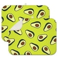 thumbnail image 1 of Avocado Print Coffee Mat – Microfiber Spill Mat with Artistic Green Fruit Illustration, Reversible and Machine Washable Dish Drying Pad for Kitchen Counters, 1 of 3