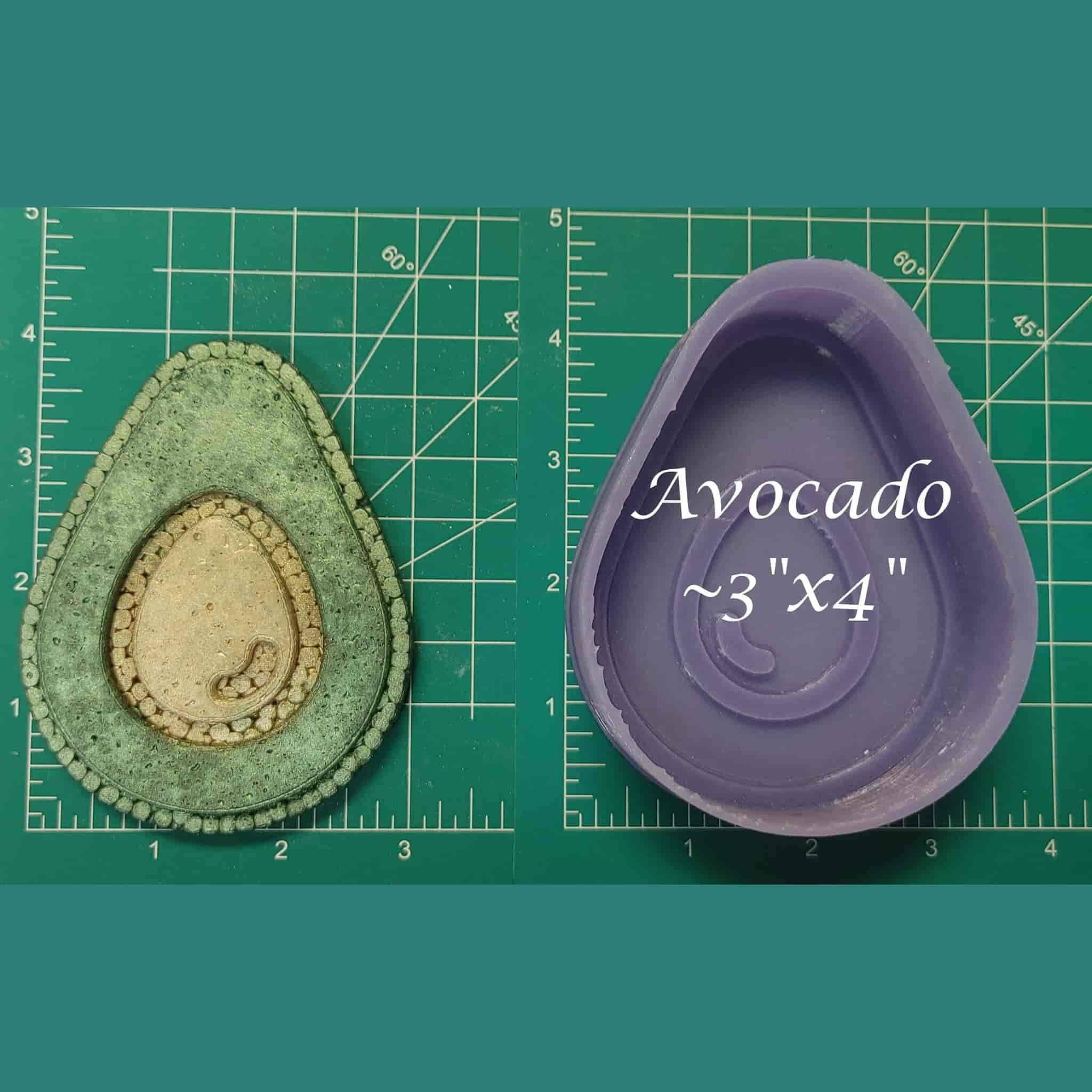 Avocado Silicone Freshie Mold