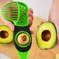 thumbnail image 1 of Avocado Slicer Tool 3-in-1 Peeler Pitter | Plastic Avocado Cutter Scoop | Non-Slip Grip | Dishwasher Safe | Army Green | 7.59"x3.22" Kitchen Gadget for Guacamole, Fruit, Veggies, 1 of 6