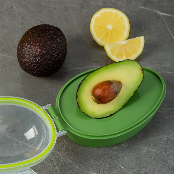 Avocado Storage Container | Reusable Airtight Fruit Keeper for Freshness | Green PP Plastic Avocado Saver
