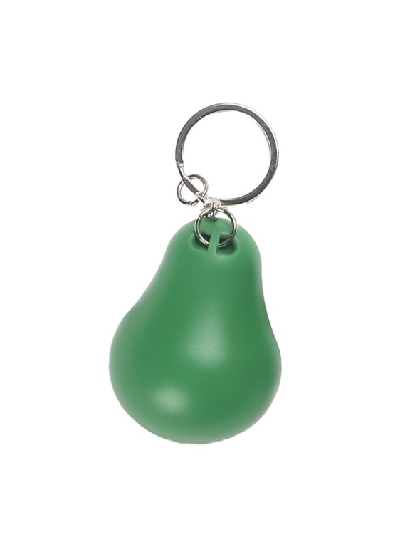 Avocado Stress Relief Keychain Avocado Keyring Fruit Shape Keychain Fun Avocado Toy Key Holder Plastic Texture