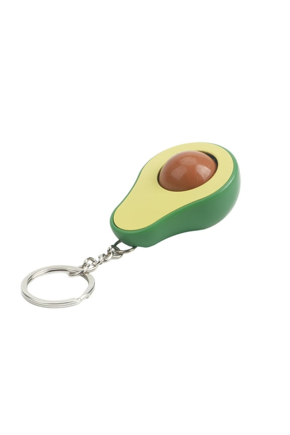 Avocado Stress Relief Keychain Cute Avocado Keyring Fruit Shape Keychain Fun Avocado Toy Key Holder Plastic Texture