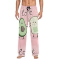 thumbnail image 1 of Avocado Toast Friend Love Pink Mens Pajama Pants Sleepwear Lounge Men's Pajama Bottoms Gift for Family, 1 of 7