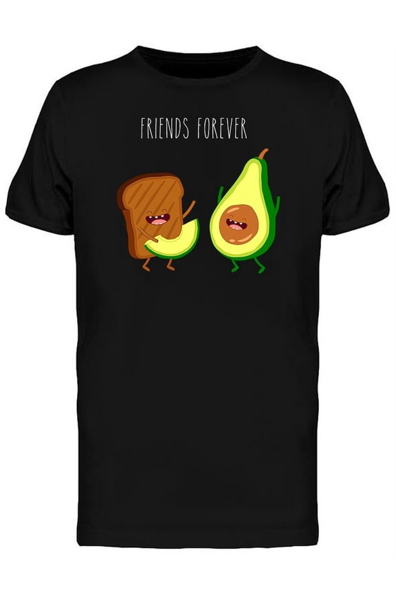 Avocado Toast Friends Forever T-Shirt Men -Image by Shutterstock, Male 3X-Large