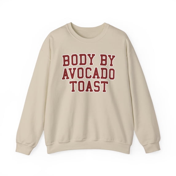 Avocado Toast Sweatshirt Gifts Crew Neck Shirt Long Sleeve Unisex
