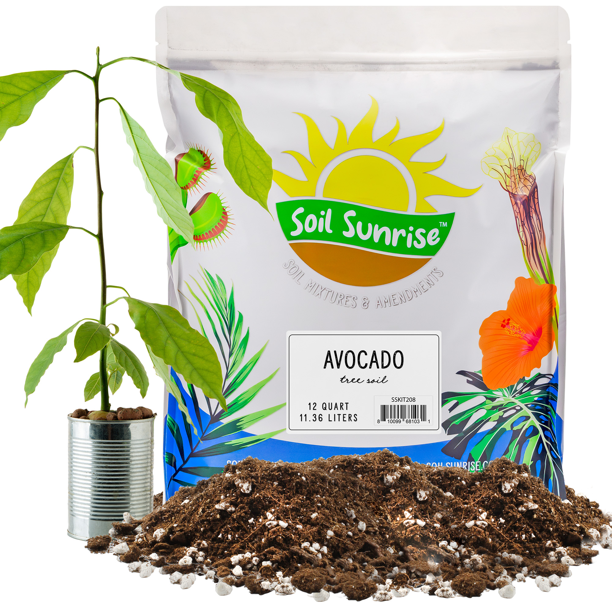 Avocado Tree Potting Soil Mix (12 Quarts), for Germinating, Growing and