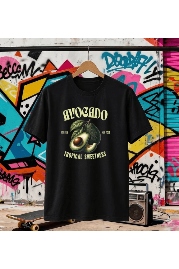 Avocado Tropical Sweetness Retro Vintage Fruit T-Shirt, for men & women, S-5XL