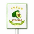 thumbnail image 1 of Avocado Vegetable Garden Signs Metal Yard Sign With Stake Perfect for Herbs, Flowers, Vegetable Garden Decor for Farmhouse Rust Free Aluminum Sign With Stake 7X8.8 Inches, 1 of 5