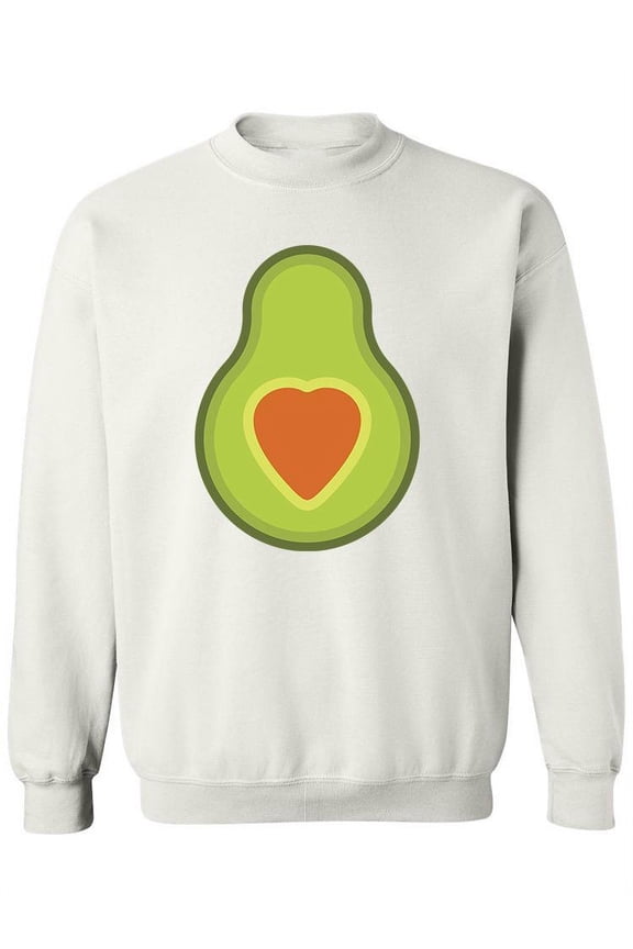 Avocado With Heart Shape Seed Sweatshirt Women -Image by Shutterstock, Female Medium