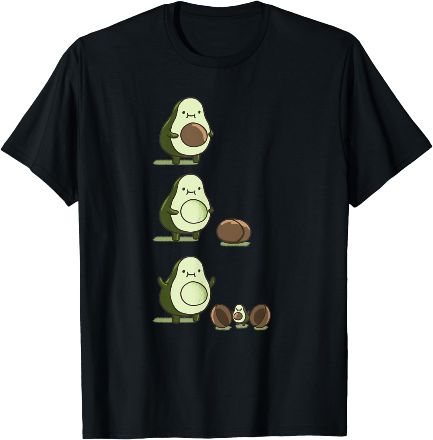 Avocadoception Seed Cycle Cute Fruit Pear Avocado Eater Gift T-Shirt ...