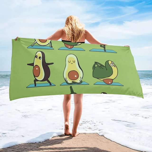 Avocados Orchids Bath Towel Swimming Bath Towel Bathroom Accessories