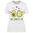 thumbnail image 1 of Avocados, You Complete Me T-Shirt Women -Image by Shutterstock, Female Small, 1 of 2