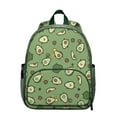 thumbnail image 1 of Avocados and Art-Inspired Design Backpack, Minimalist Lightweight Travel Bag with Green Fruit Pattern for Everyday Use, 1 of 6