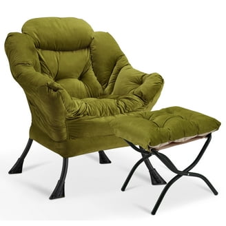 Ren Home Astrid Kids Upholstered Accent Chair with Pine Legs, Ice