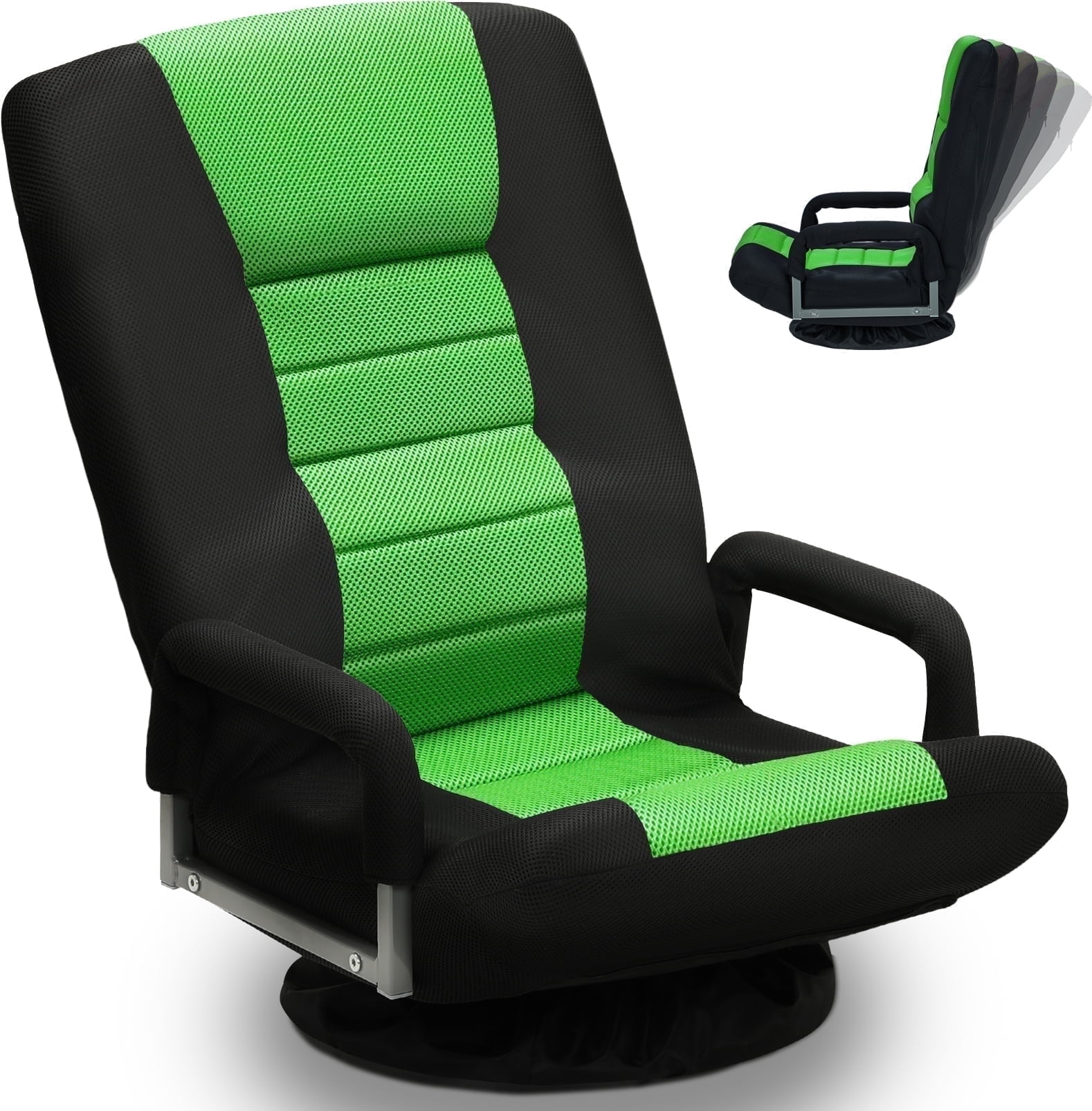 Avocahom Swivel Gaming Floor Chair w/ Armrest, No Assembly Foor Chair