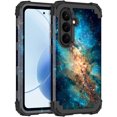thumbnail image 1 of Avocase for Samsung Galaxy S26 Case,Glow in The Dark,Shockproof Protection Hard PC Soft Flexible TPU Bumper Drop Protective Protective Phone Cover Case for Galaxy S26,Shiny Deep Blue, 1 of 7