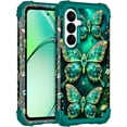 thumbnail image 1 of Avocase for Samsung Galaxy S26 Ultra Case,Glow in The Dark,Shockproof Protection Hard PC Soft Flexible TPU Bumper Drop Protective Protective Phone Case for Galaxy S26 Ultra,Green Black, 1 of 7