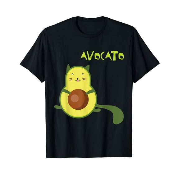 Avocato Funny Cute Cat Avocado Gift For Vegan T-Shirt