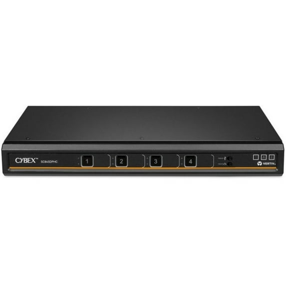 Avocent Vertiv Cybex SC800 Secure 4-Port Desktop KVM Switch SC845DPHC400