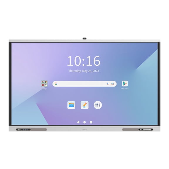 Avocor AVA-8620 - 86" Diagonal Class A Series LED-backlit LCD display - interactive - with touchscreen (multi touch) / 4K camera/ 10-microphone array - Android - 4K UHD (2160p) 3840 x 2160 - direct-lit LED