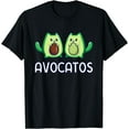 thumbnail image 1 of Avogato Avocado Cat Cat Vegan T-Shirt, 1 of 3