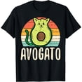 thumbnail image 1 of Avogato Cat Avocado Retro Cinco De Mayo Spanish Mexican T-Shirt, 1 of 4
