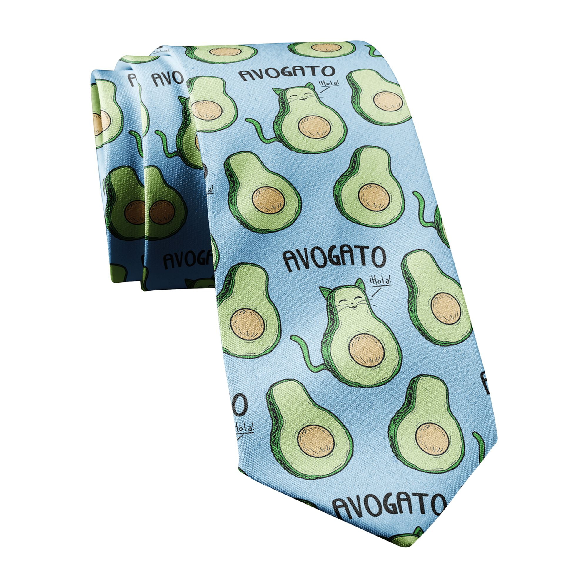 Avogato Necktie Mens Novelty Neckties Cat Funny Ties for Men Nerdy