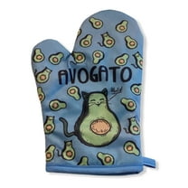 Avogato Oven Mitt Funny Cat Gato Avocado Toast Kitty Lover Graphic Oven Glove