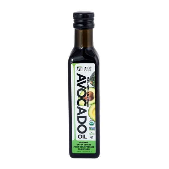 Avohass Organic Extra Virgin Avocado Oil, 8.5 fl. oz. Bottle