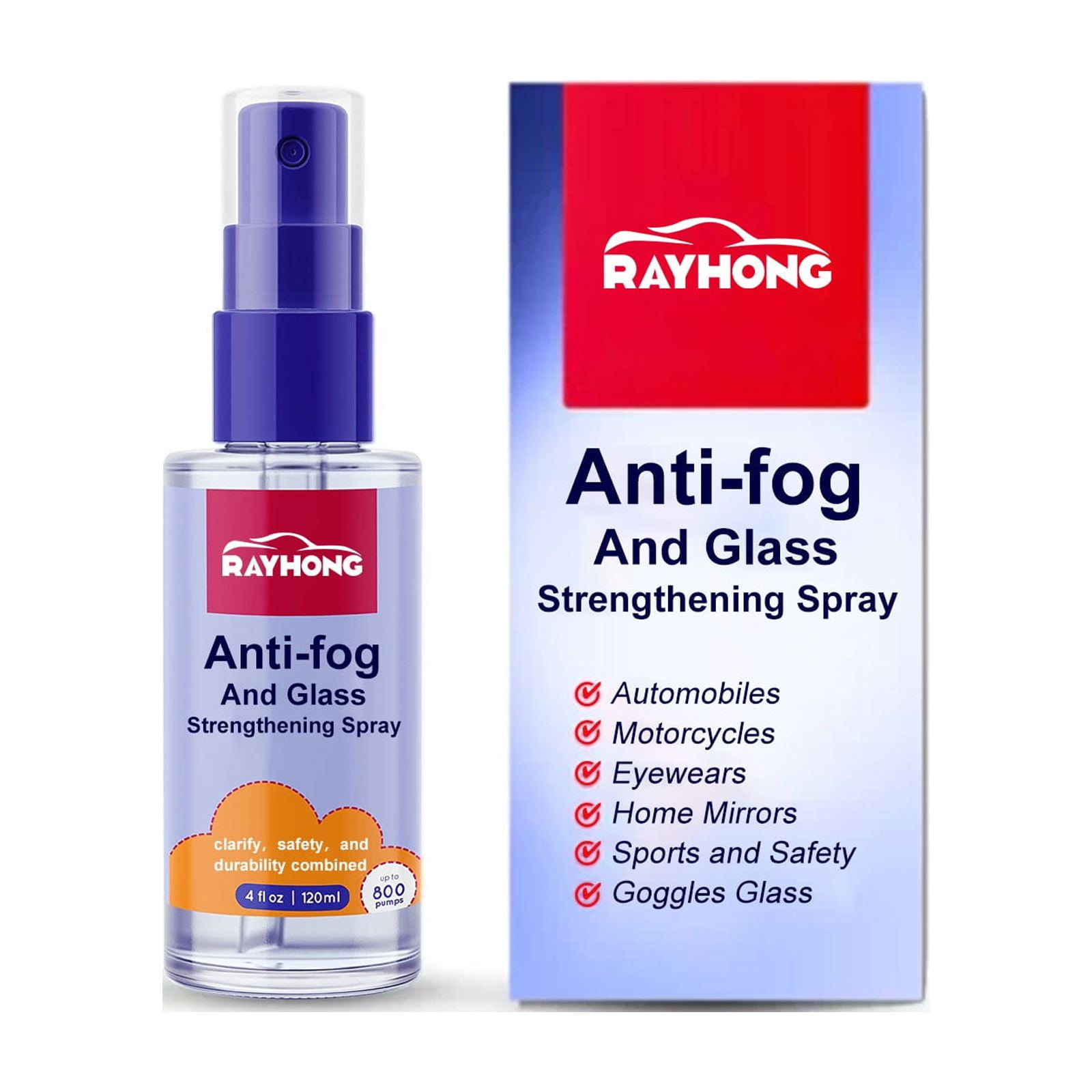AvoidFogs and Glass Strengthening Spray Avoid Fogs Spray for Car