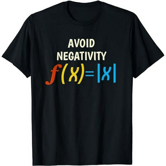 Avoid Negativity Math Equation Funny Math Teacher Gift Shirt