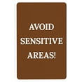 thumbnail image 1 of Avoid Sensitive Areas 8"x12" Metal Warning Sign, Security Rules Sign, Caution Decor, Indoor Outdoor Sign, Road Yard Garage Home Business Sign, 1 of 6