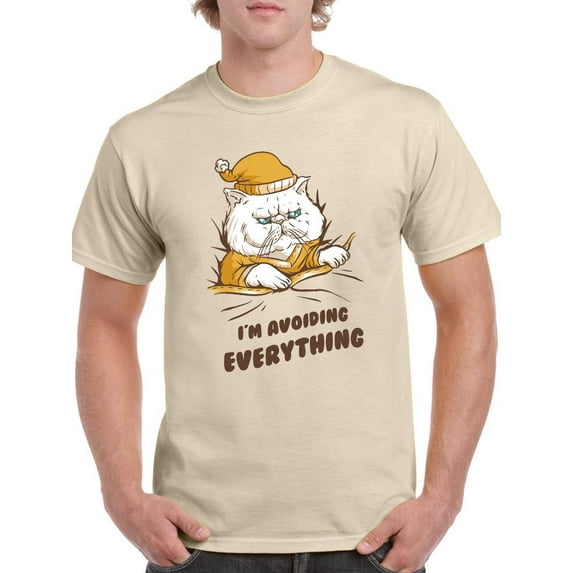 Avoiding Everything T-Shirt Men -Smartprints Designs, Male XX-Large