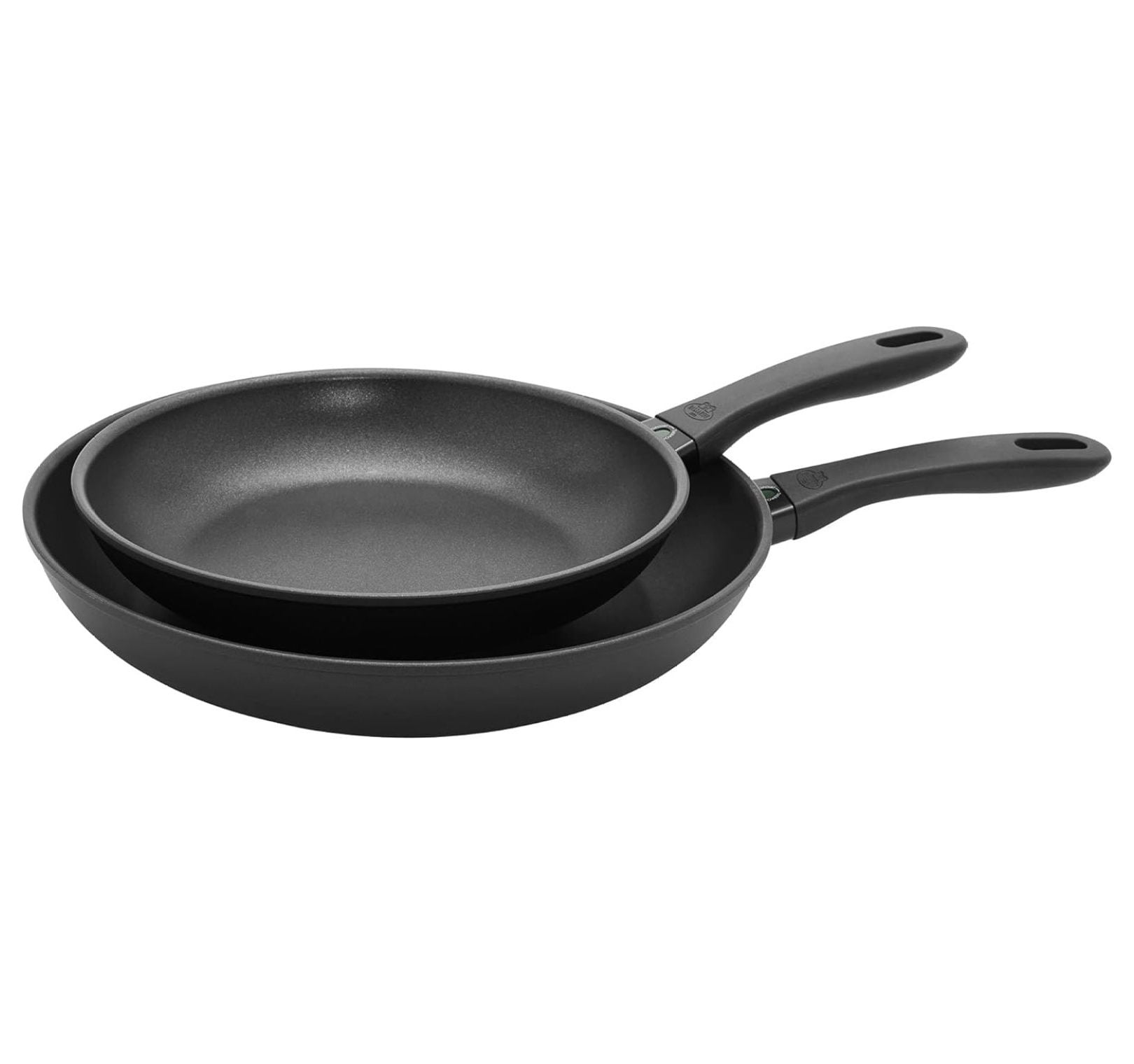 Avola Black Aluminum Nonstick Fry Pan Set, 2 Pieces