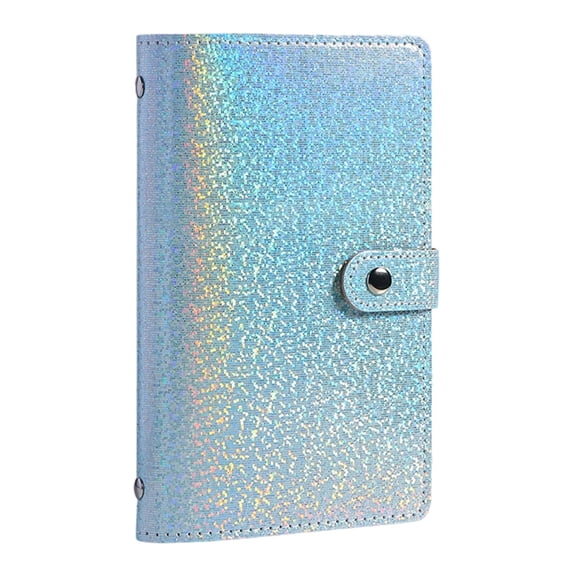 Avolia A6 Glitter Starry Sky Money Saving Binder (Light Purple), Portable Cash Budget Organizer, Bill Album for Banknotes, Commemorative Bills & Receipts, 1PC,11x18x15 cm