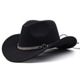 thumbnail image 1 of Avolia Kids Cowboy Hat Lightweight Polyester Western Style Everyday Adventure Cap with Adjustable Fit Black One Size, 1 of 2