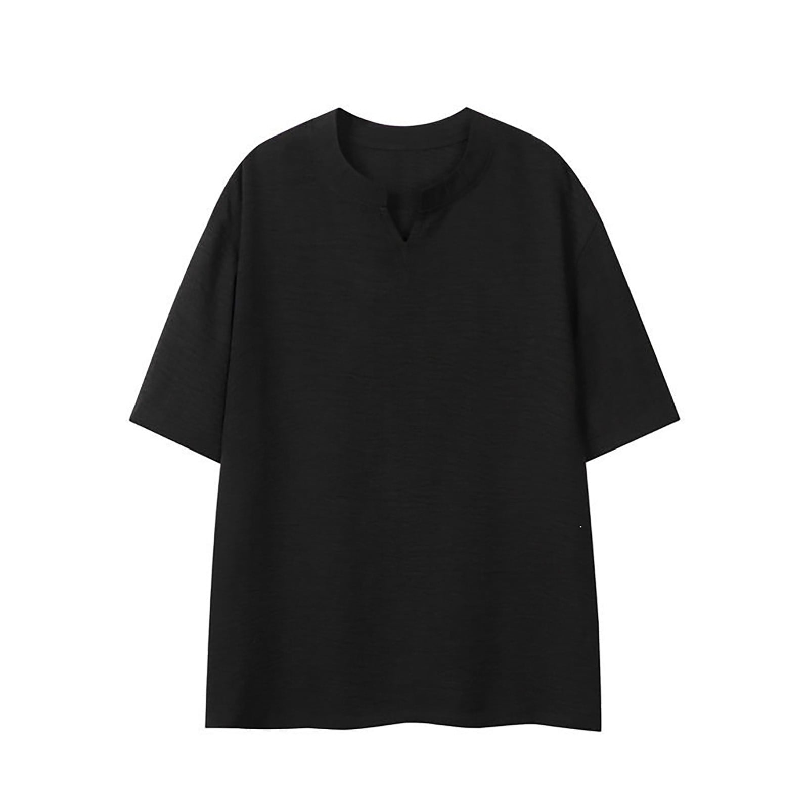 Avolia Men's V-Neck Casual T-Shirt Lyocell Blend Short Sleeve ...