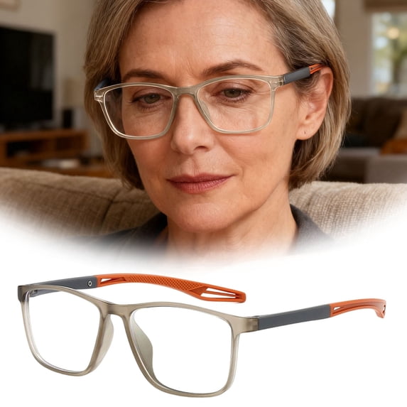 Avolia Multifocal Progressive Presbyopia Glasses Blue Light Blocking Intelligent Auto-Adjusting Eyewear Lightweight Flexible Frame Reading Glasses for Daily Use Screen Time Outdoor Activities