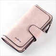 thumbnail image 1 of Avolia PU Leather Women's Trifold Wallet with Zipper Closure, Blue, 1 of 4